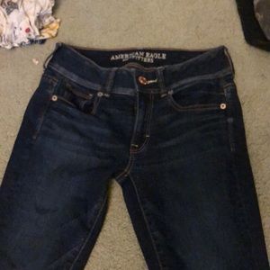 Dark wash bootcut jeans